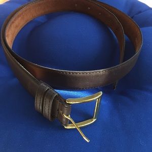 SOLD Dockers Split Cowhide Dk Leather Dress Belt